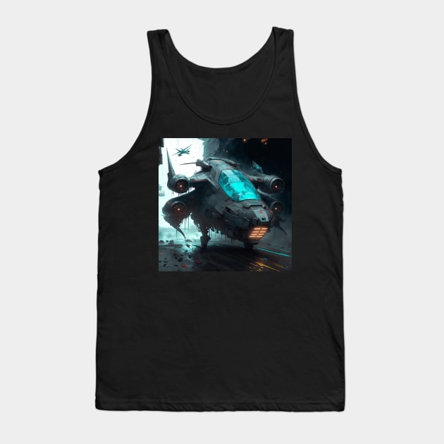 Cyberpunk Jet Tank Top by AICreateWorlds